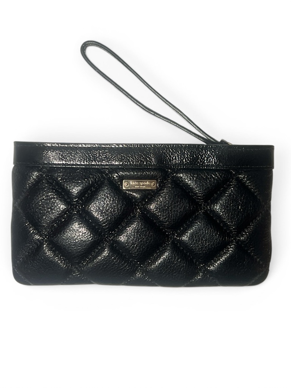 Kate Spade Quilted Gold Coast Chrissy Zip Wristlet Clutch